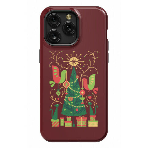 Vintage Christmas Tree Decorating Phone Case